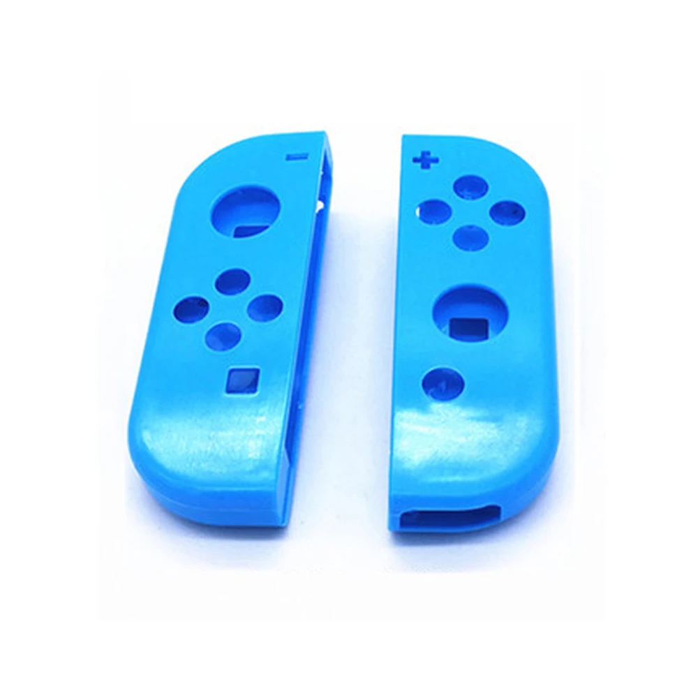 Синий Чехол для корпуса, чехол-накладка для kingd Switch, контроллер NS Joy-Con, передний средний задний Чехол, сменный чехол для nintendo Switch - Цвет: Синий