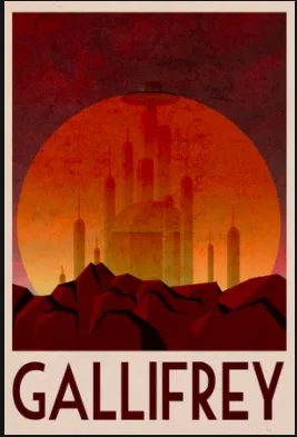Doctor Who Gallifrey Travel Sci Fi TV Ретро Винтажный Классический постер Холст Картина