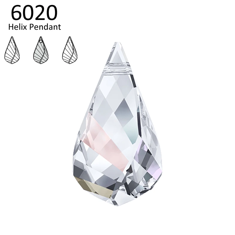 

(1 piece) 100% Original crystal from Swarovski 6020 Helix Pendant made in Austria loose beads rhinestone for DIY jewelry making