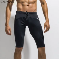 ganyanr running tights men sports shorts leggings compression pants yoga basketball spandex sexy gym athletic bodybuilding nylon