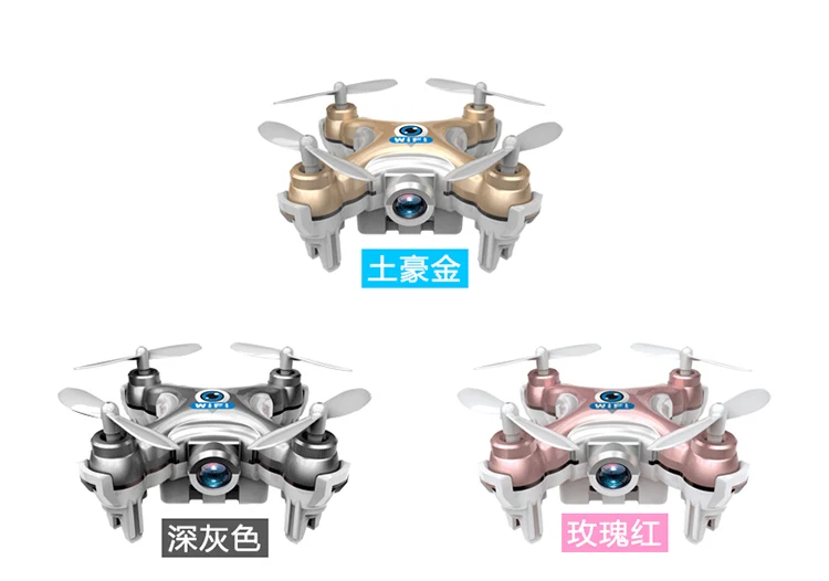 Качество оригинала Cheerson CX-10W CX10W Wi-Fi FPV 0.3MP Камера светодио дный 3D флип 4CH мини Drone