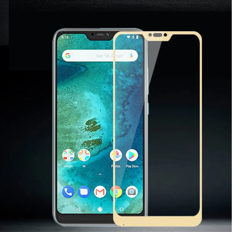 Полное покрытие из закаленного стекла для Xiaomi Mi2A Lite 9H Защитная пленка для экрана A2Lite Защитная пленка для Xiaomi Redmi 6 Pro