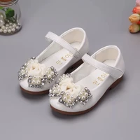 baby girls shoes kids soft bottom rhinestone pearl flower princess shoes girls chaussure fille childrens single shoes 1 2 3 4 14