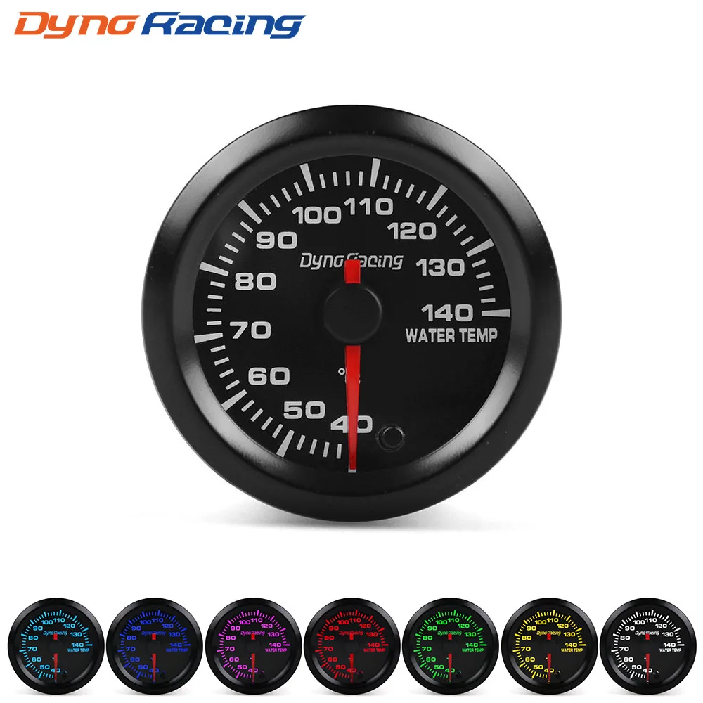 Dynoracing 2 &quot52 мм 7 цветов светодиодный Автомобильный датчик температуры воды 40 140