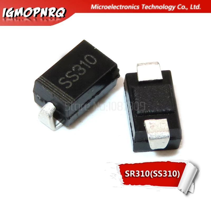 100 шт. Диод выпрямитель SS310 SMD SR310 SMA Schottky 3 А в|Диоды| |