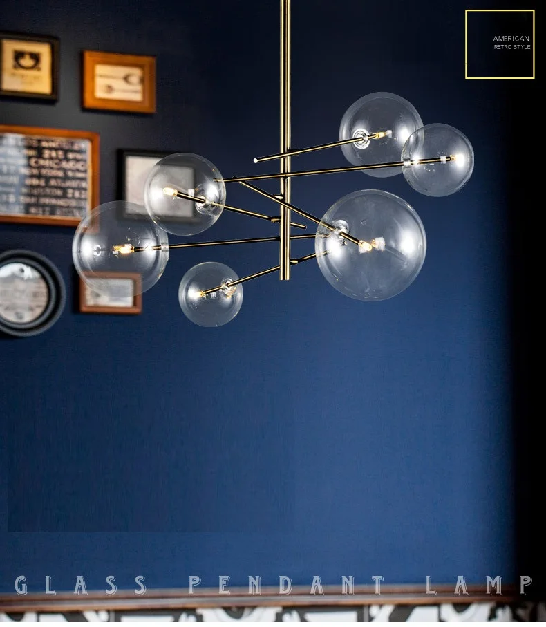 Люстра LukLoy в стиле постмодерн подвесной светильник виде ветки большая и