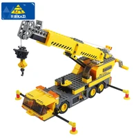 380pcs city series building blocks 3d crane model blocks assembly diy construction bricks building toys for children kids gift