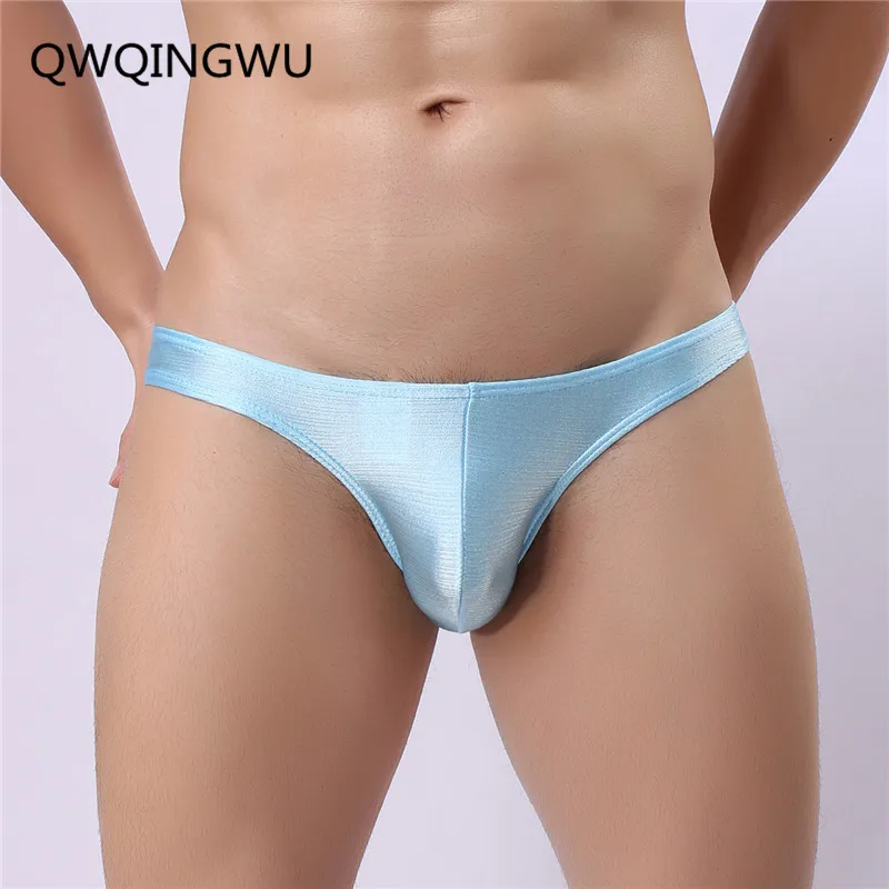 

Men's Underwear Thong Men Bright Briefs Underpants Male Sexy Smoothly Silky Brief Shorts Man Gay Underwear Panties Thongs