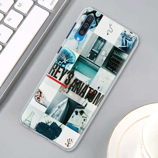 01 Серый Анатомия чехол для samsung Galaxy A30 A40 A50 A70 A6 A8 плюс A7 A9 M30 Футляр для телефона - Цвет: 01