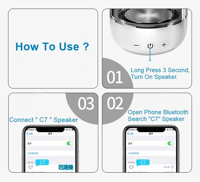 Tongdaytech портативный Bluetooth динамик светодиодный мини-динамик s Altavoz Саундбар домашний кинотеатр Parlante поддержка TF Aux Bluetooth Potente