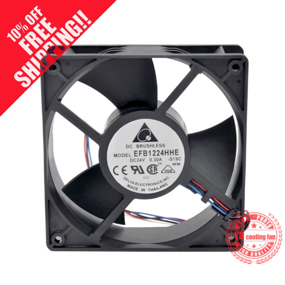 

brand new DELTA 12038 12CM Frequency converter EFB1224HHE 24V 0.30A cooling fan