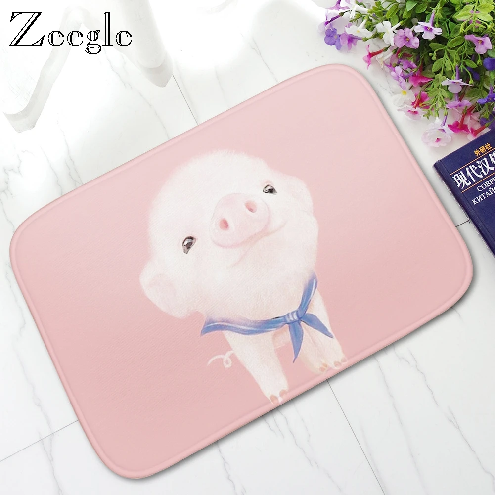 Zeegle Противоскользящие коврики для дома фланелевые Кухня Спальня ковры