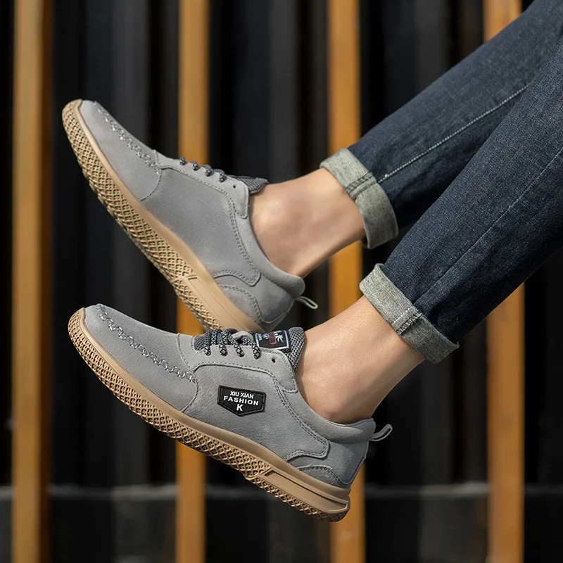 Новинка Мужская обувь в Корейском стиле коллекция 2019 года для отдыха | Обувь