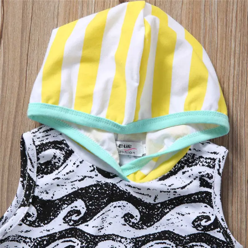 Baby Boys Tops Hooded T-Shirts Shorts Outfits Set Clothing Cotton 2PCS Newborn Boy Clothes |