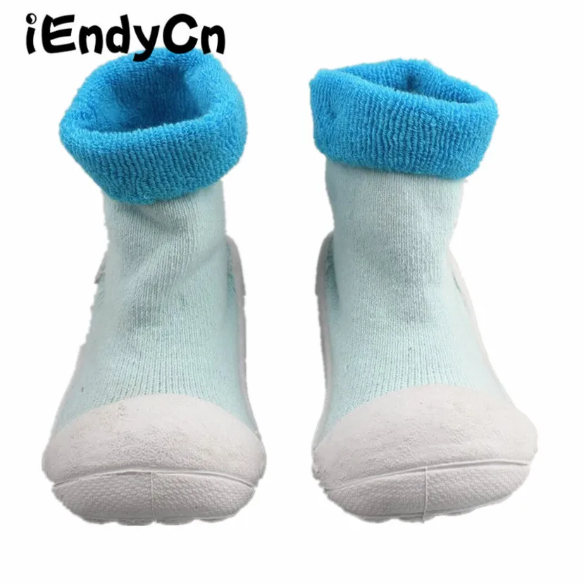 iEndyCn Children Girl Boy Baby Socks With Rubber Bottom Anti Skid Christmas Grips Newborn Infant 0-2 T Years | Детская одежда и