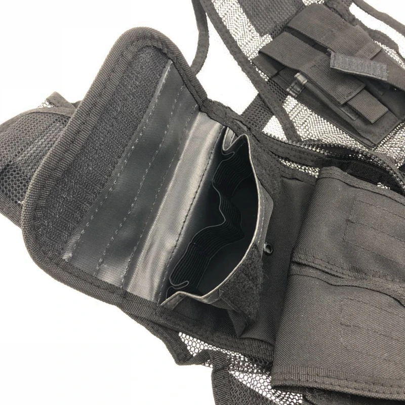 Тактический военный Molle сетчатый жилет Многофункциональный Открытый регулируемый камуфляж черный Быстросохнущий рыболовный жилет охотничья куртка одежда