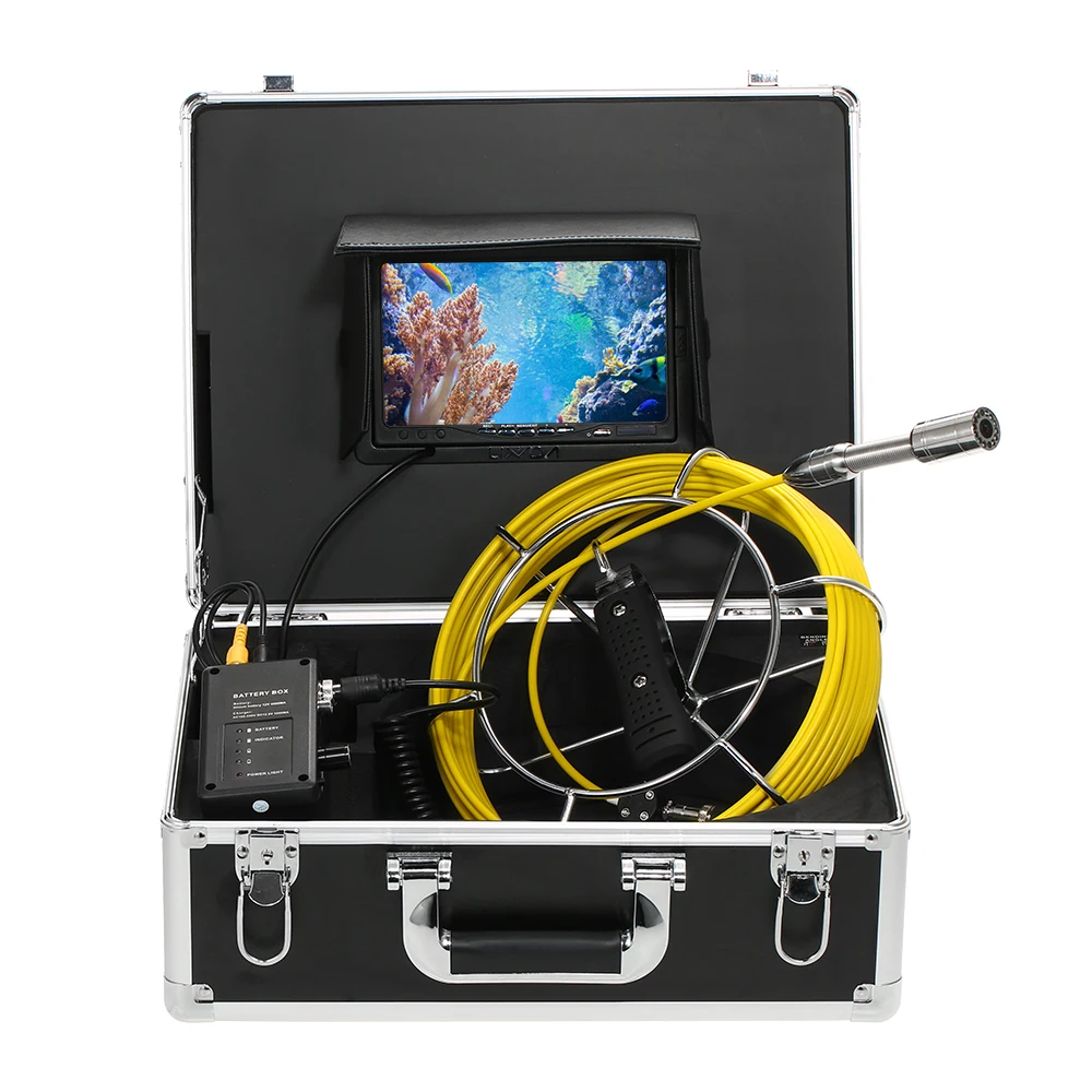 

Lixada 20/30M Drain Pipe Sewer Inspection Camera IP68 Waterproof Industrial Endoscope Borescope Inspection System