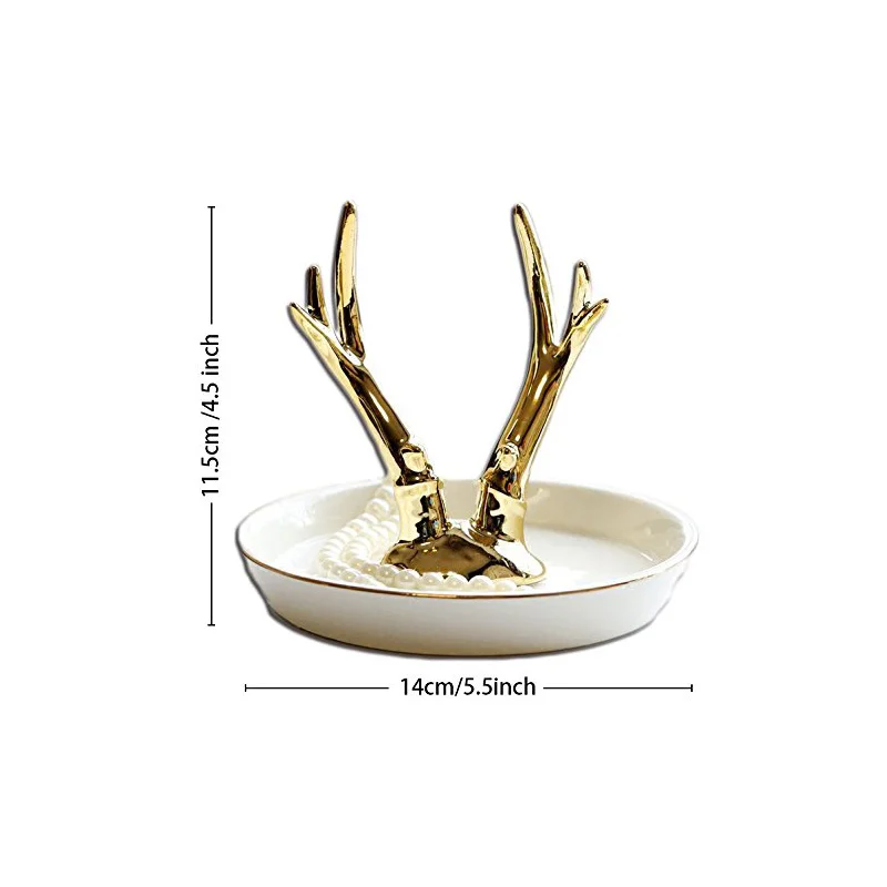 

Ring Dish Ring Holder Jewelry Organizer for Ring Earings Necklace Holder or Bracelet Display Stand