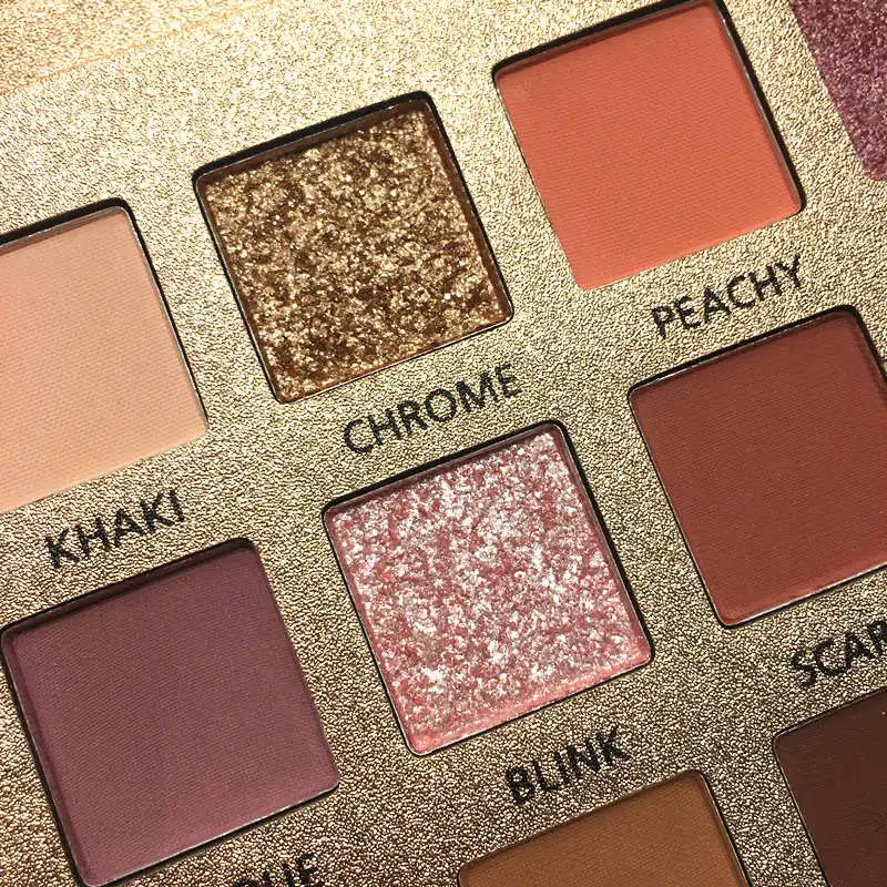 Палетка теней BEAUTY GLAZED нюдовая для макияжа глаз тени водостойкие 18 цветов