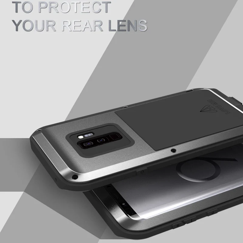 Чехол Love mei из алюминия и металла для Samsung S9 противоударный чехол телефона с