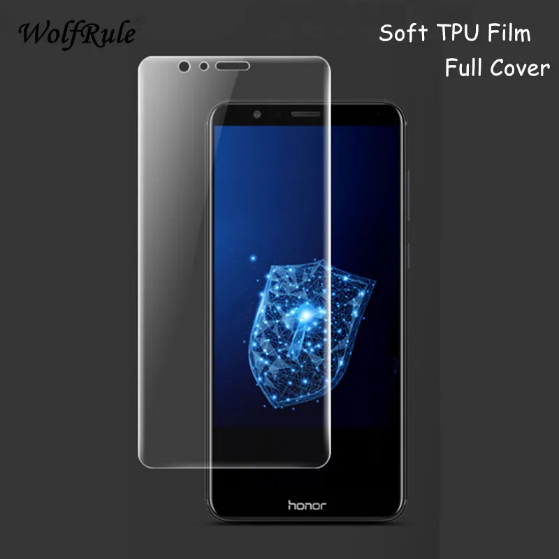 Полное покрытие Защитная пленка для экрана Huawei honor 7x мягкая термополиуретановая