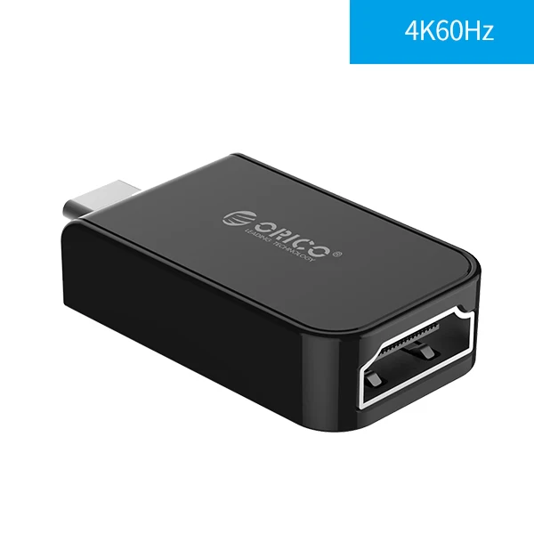 ORICO HDMI конвертеры type C USB 3,1-переходник коннектор HDMI папа-мама 4K 30Hz 60Hz для ПК HDMI мини-адаптер конвертер - Цвет: 60Hz Black