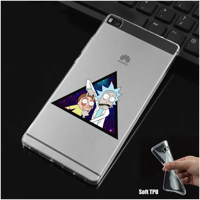N367 Рик Морти силиконовый чехол-накладка из мягкого ТПУ чехол для Huawei P8 P9 P10 P20 P30 Lite