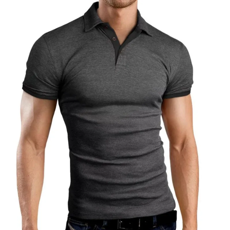 Футболки короткий рукав Футболка Для мужчин бренд мода Slim Fit Sexy v образным вырезом