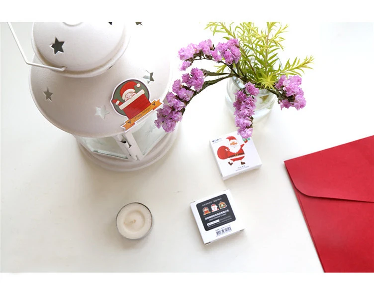 Счастливого Рождества Санта Клаус декоративные рождественские наклейки 48 шт./кор. альбом для скрапбукинга "сделай сам" дневник альбом Новое поступление на год наклейки на Рождество