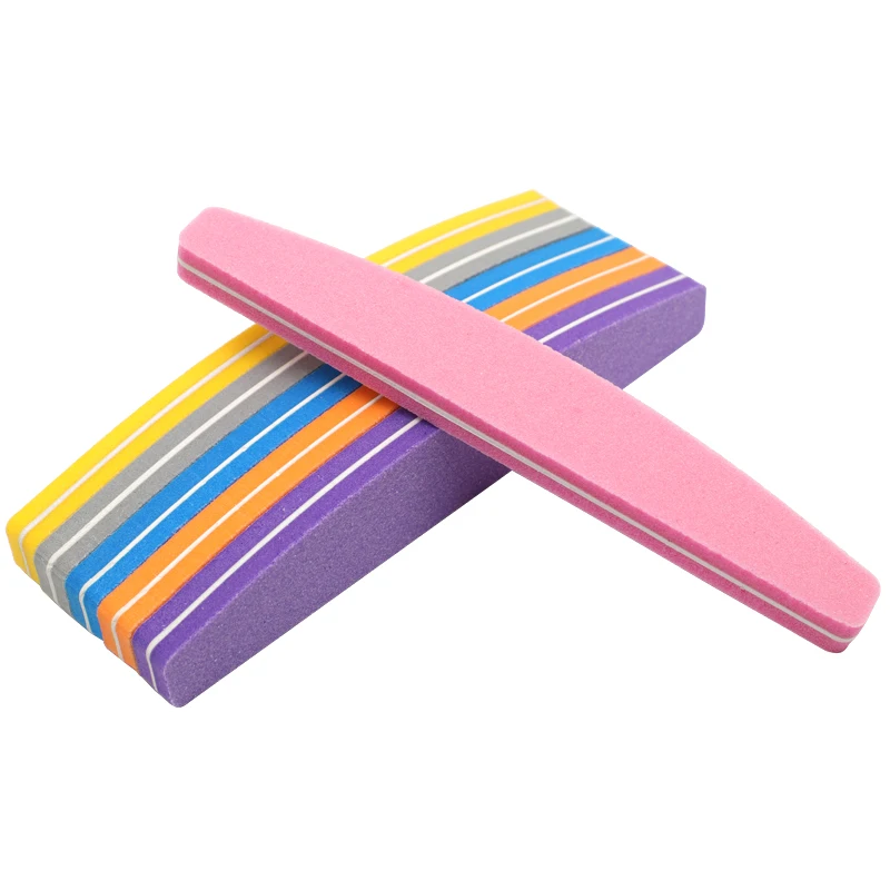 5x губка для ногтей наждачная бумага полировка дизайн Луны 100/180 шлифовальная пена