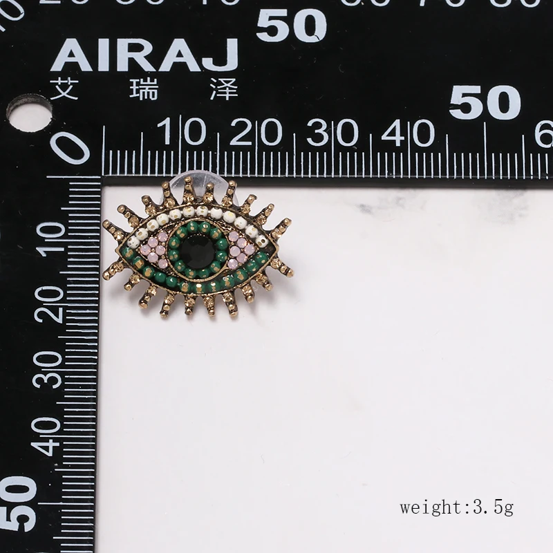 Юрские модные серьги гвоздики с кристаллами для женщин круглые женские