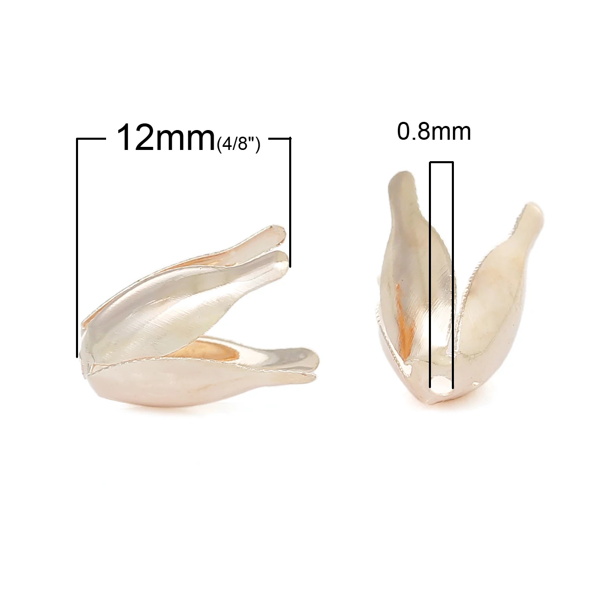 8 сезонов медная фотосессия цвет розового золота (подходит для бусин 10 28 мм) 12 мм x