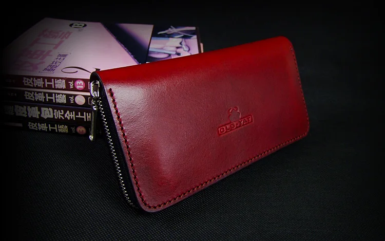 OLG. YAT кошелек ручной работы мужской длинная сумка на молнии кожаные сумки Воловья