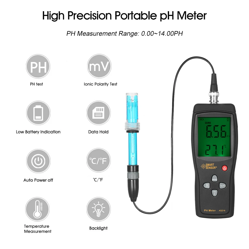 Тестер качества питьевой воды с подсветкой|Измерители pH| |