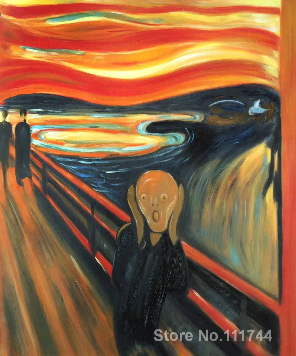 Картина маслом от Edvard Munch The Scream высокое качество ручная роспись известные