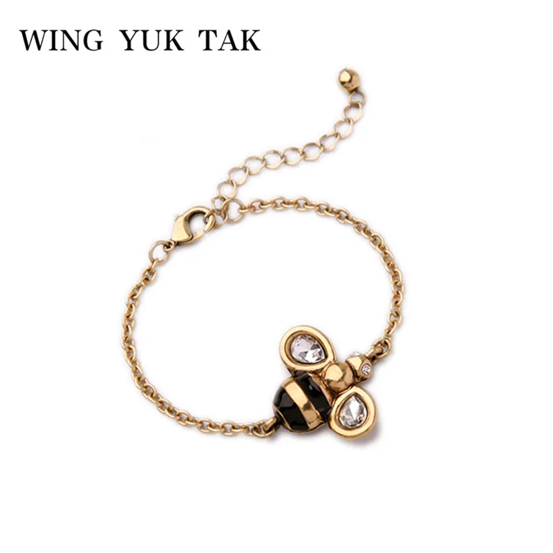Женский винтажный браслет wing yuk tak с подвеской в виде пчелы | Украшения и