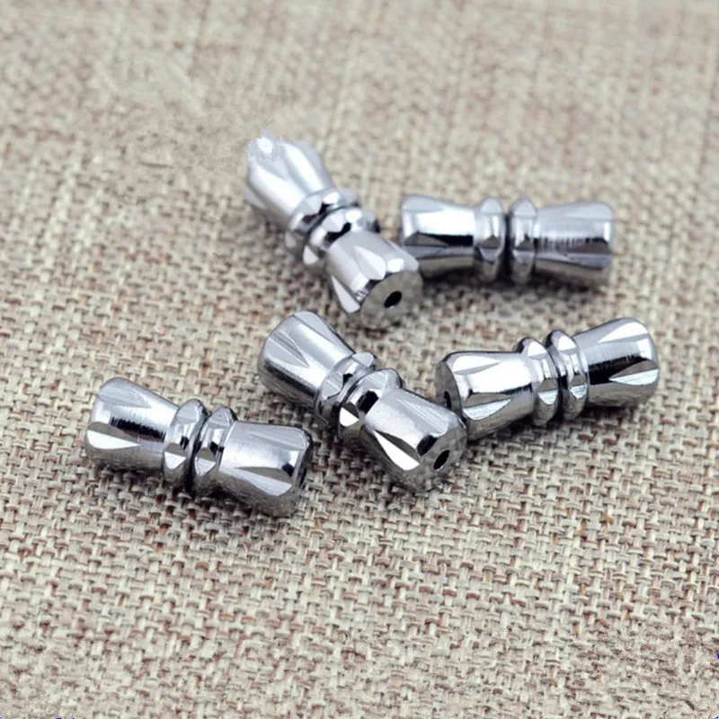 10Pcs Dull Silver Screw Clasp Barrel Screw Clasps For Bracelet Necklace Jewelry Making Findings Hole 1mm HK111