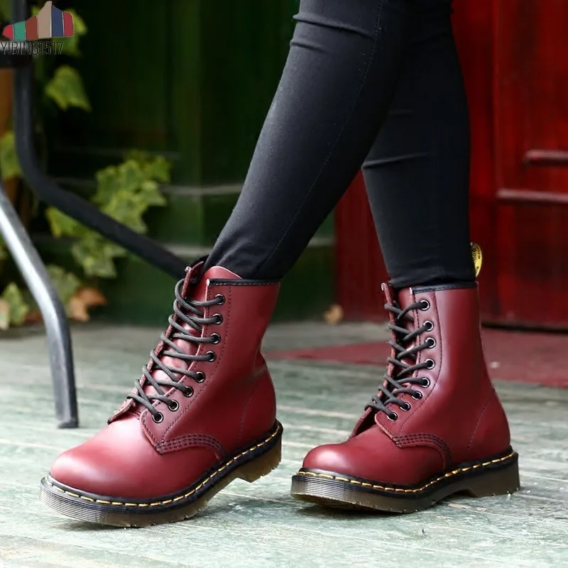 Botas/женские ботильоны в байкерском стиле женские туфли оксфорды на платформе со
