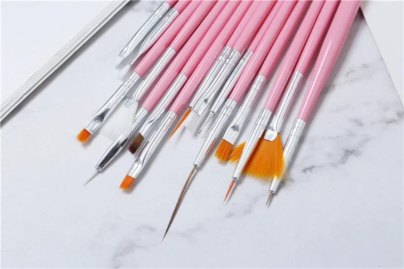 TFSCLOIN 20 шт Nail Art Brush Set Рисование линий ручка UV гель для ногтей конструкции акрил идеальный маникюр Nail Art инструменты