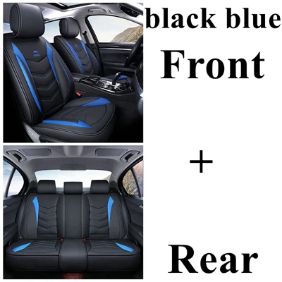 Чехол автокресла для Mitsubishi Outlander ASX Nissan Tiida Juke, Qashqai j10 j11 Renault Clio Duster logan Sandero Seat Ibiza altea - Название цвета: black blue standard