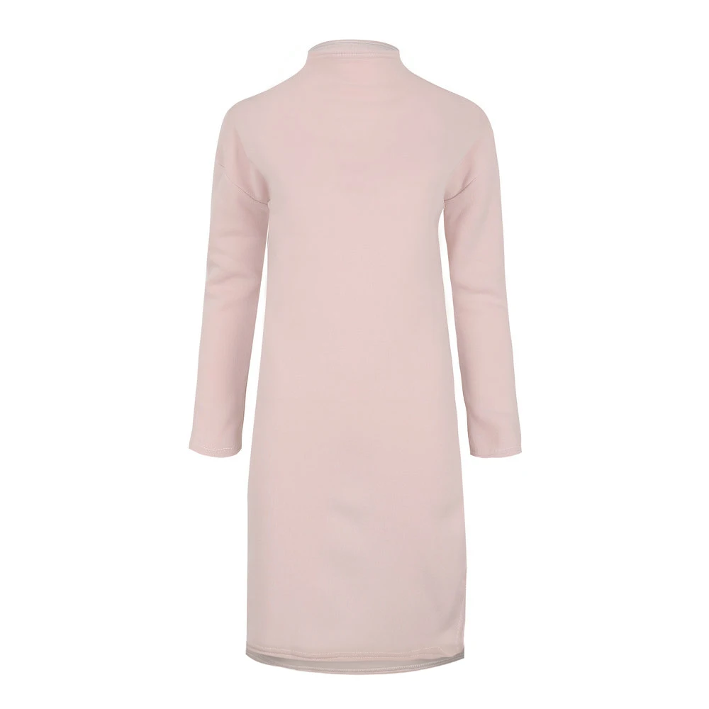 Women Winter Pullover Sweater Dress Ladies Dresses Turtleneck Female Sweaters Solid Knitted Pull Femme Plus Size | Женская одежда