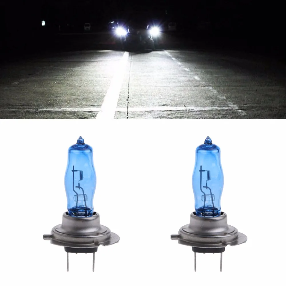 1 пара H7 55W 12V HOD Xenon белый 6000k галогенная автомобильная лампа|Передние LED-фары для