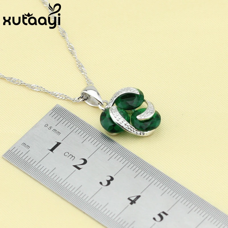 Блестящие Серебряные женские модные Ювелирные наборы для здоровья серьги