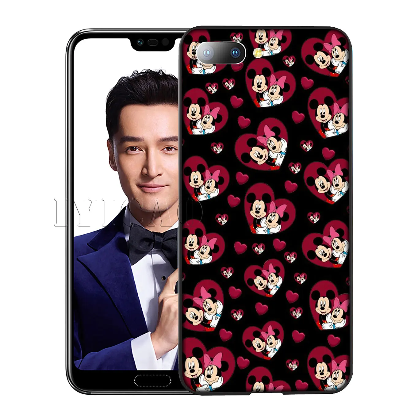 IYICAO Mickey Mouse love Silicone Soft Case for Huawei Y7 Y6 Prime Y9 2018 Honor 8C 8X 8 9 10 Lite 6A 7C 7X 7A Pro |