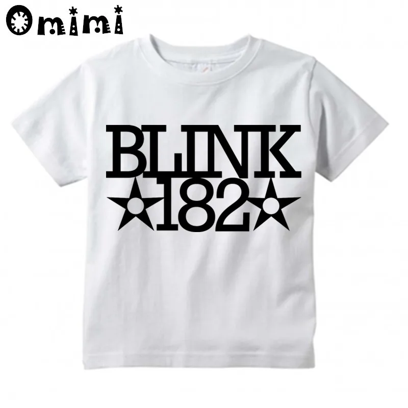Футболка с принтом смайлик для мальчиков и девочек Blink 182 Rock Band Smiley Face Детские