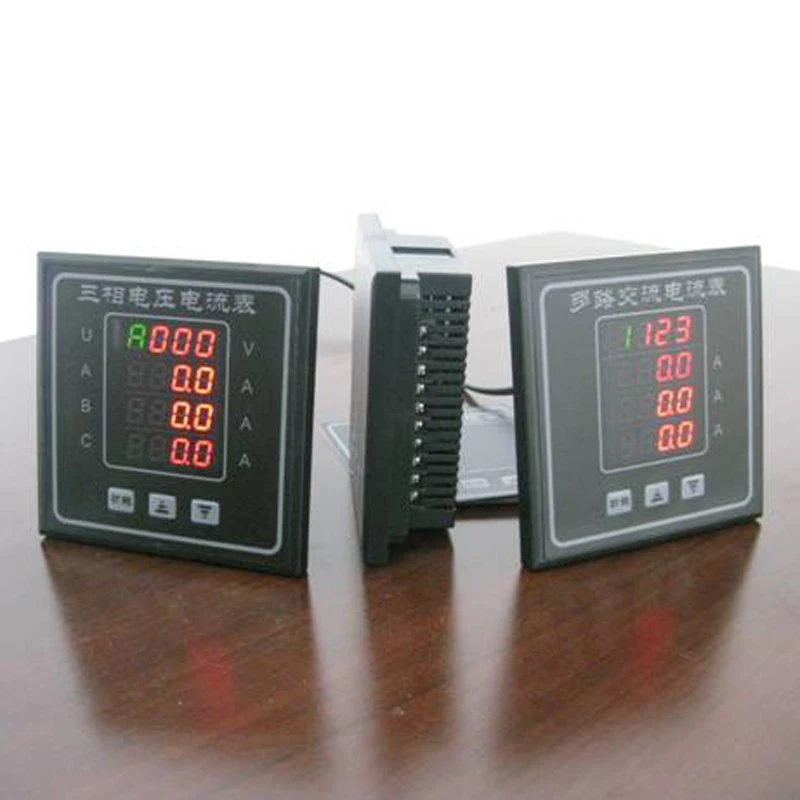 120*120*30 мм AC0-450V AC5A цифровой 3-фазный измеритель напряжения и ампер