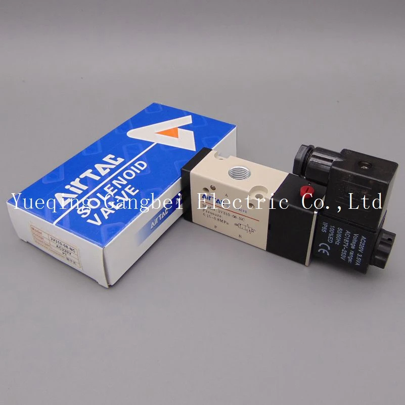 3V310-08 G1/4&quot 3Port 2Position Pneumatic Solenoid Valve Aluminum Alloy AC110V AC220V AC380V AC24V 24V DC 12V | Обустройство дома