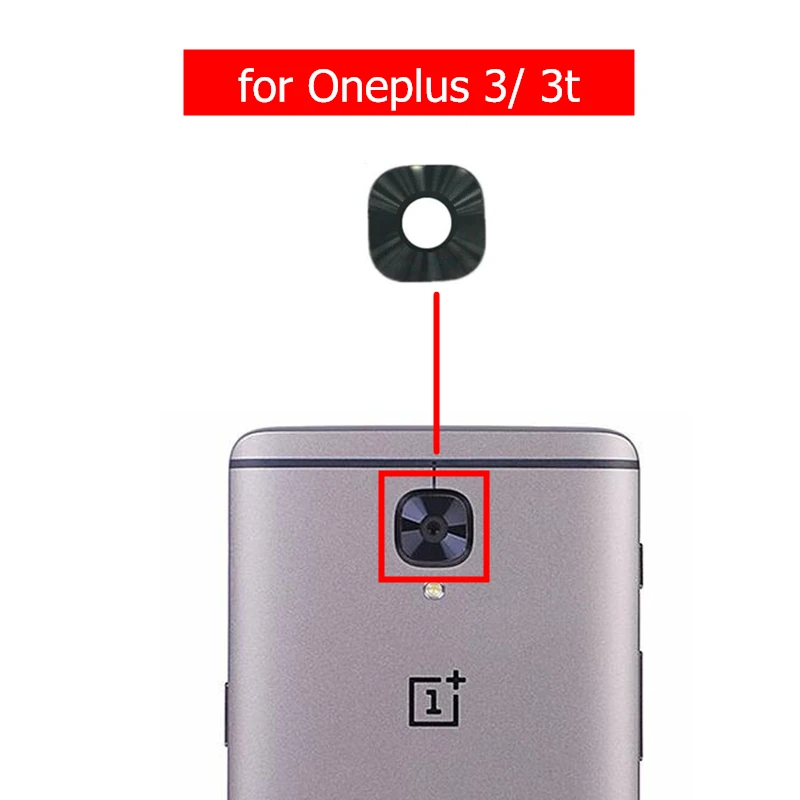 2 шт. для Oneplus 3 3T A3000 A3003 A3010 задняя камера Стекло Объектив задняя камера стекло объектив с клеем запасные части для ремонта