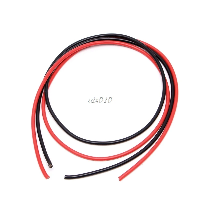 Гибкий медный кабель 10AWG 12AWG 14AWG 16AWG 22AWG 24AWG 26AWG 5 м Калибр многожильный силиконовый