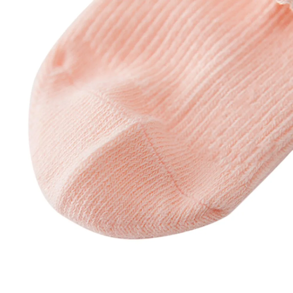 Носки для новорожденных девочек носки маленьких Детские Белые и розовые